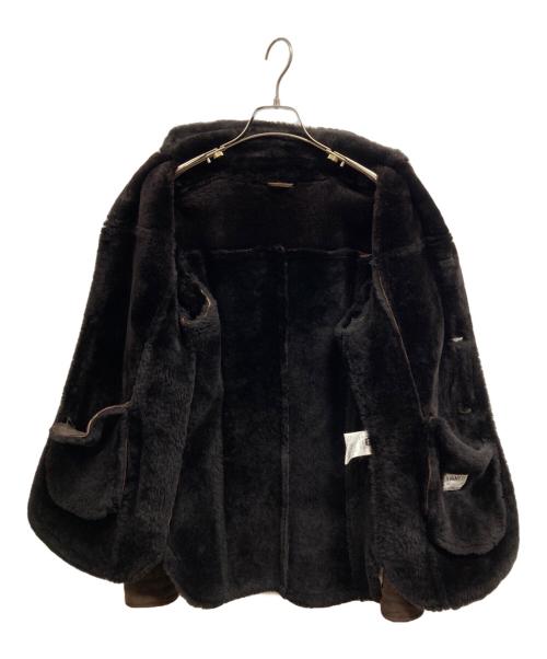 EMMETI（エンメティ）EMMETI (エンメティ) ムートンコート ブラウン サイズ:44の古着・服飾アイテム