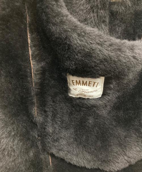 EMMETI（エンメティ）EMMETI (エンメティ) ムートンコート ブラウン サイズ:44の古着・服飾アイテム