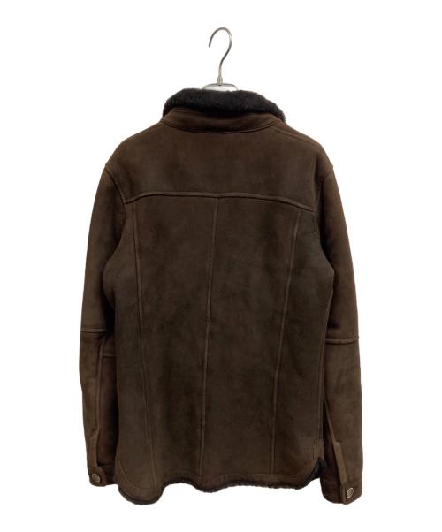 EMMETI（エンメティ）EMMETI (エンメティ) ムートンコート ブラウン サイズ:44の古着・服飾アイテム