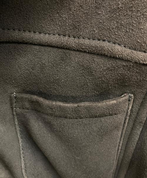 EMMETI（エンメティ）EMMETI (エンメティ) ムートンコート ブラウン サイズ:44の古着・服飾アイテム
