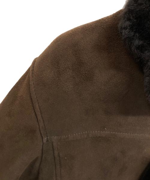 EMMETI（エンメティ）EMMETI (エンメティ) ムートンコート ブラウン サイズ:44の古着・服飾アイテム