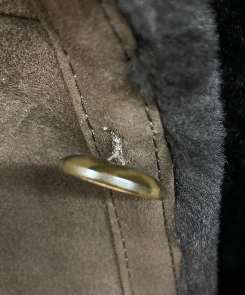 EMMETI（エンメティ）EMMETI (エンメティ) ムートンコート ブラウン サイズ:44の古着・服飾アイテム