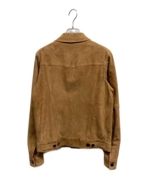EMMETI（エンメティ）EMMETI (エンメティ) JACK CAMO スエードレザー Gジャン ベージュ サイズ:42の古着・服飾アイテム