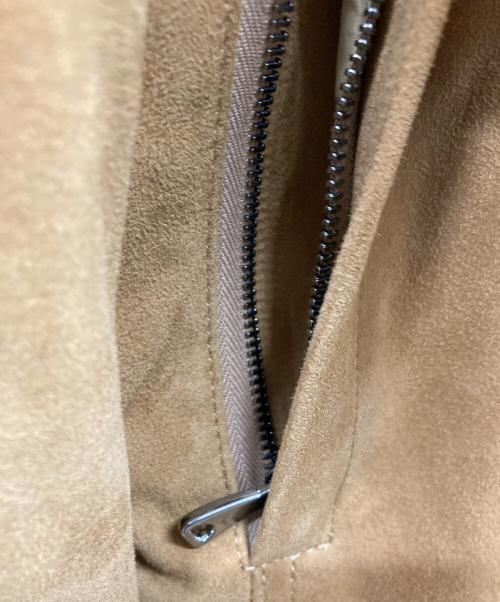 EMMETI（エンメティ）EMMETI (エンメティ) JACK CAMO スエードレザー Gジャン ベージュ サイズ:42の古着・服飾アイテム