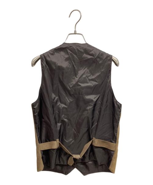 EMMETI（エンメティ）EMMETI (エンメティ) スウェードベスト ベージュ サイズ:44の古着・服飾アイテム