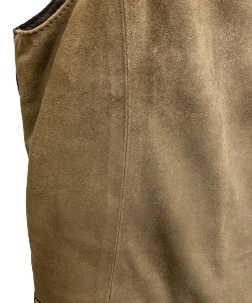 EMMETI（エンメティ）EMMETI (エンメティ) スウェードベスト ベージュ サイズ:44の古着・服飾アイテム