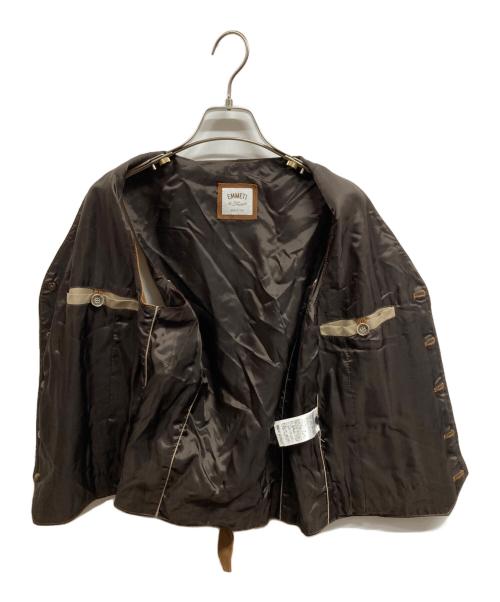 EMMETI（エンメティ）EMMETI (エンメティ) スウェードベスト ブラウン サイズ:42の古着・服飾アイテム