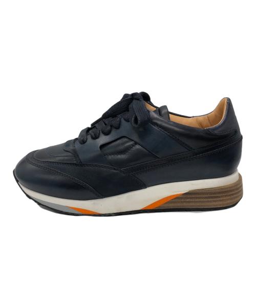 Santoni（サントーニ）Santoni (サントーニ) ローカットスニーカー ネイビー サイズ:US5の古着・服飾アイテム