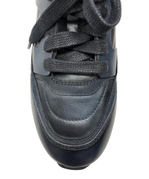 Santoni（サントーニ）Santoni (サントーニ) ローカットスニーカー ネイビー サイズ:US5の古着・服飾アイテム