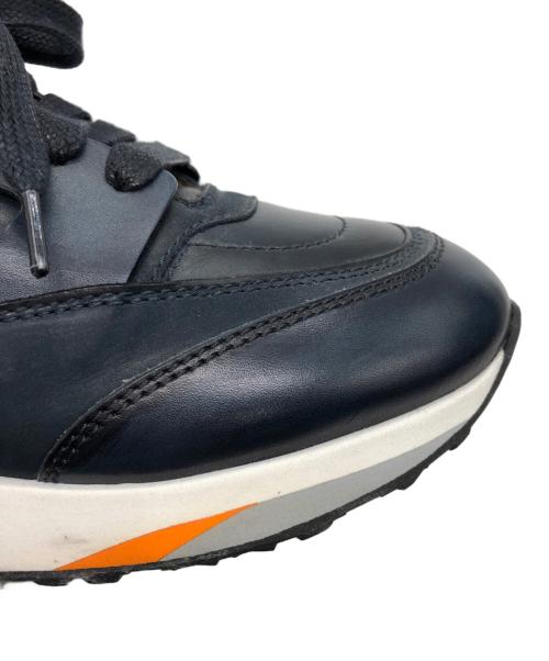 Santoni（サントーニ）Santoni (サントーニ) ローカットスニーカー ネイビー サイズ:US5の古着・服飾アイテム