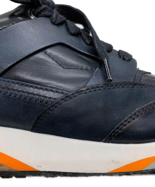 Santoni（サントーニ）Santoni (サントーニ) ローカットスニーカー ネイビー サイズ:US5の古着・服飾アイテム