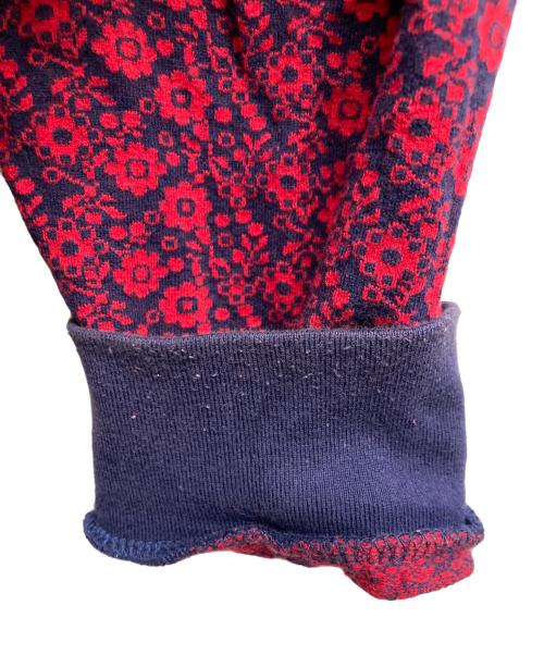 SUPREME（シュプリーム）Supreme (シュプリーム) フローラル ジャガード ハーフジップ 長袖ポロシャツ レッド サイズ:Lの古着・服飾アイテム