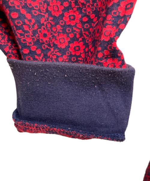 SUPREME（シュプリーム）Supreme (シュプリーム) フローラル ジャガード ハーフジップ 長袖ポロシャツ レッド サイズ:Lの古着・服飾アイテム