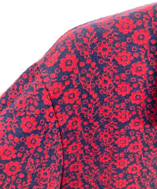SUPREME（シュプリーム）Supreme (シュプリーム) フローラル ジャガード ハーフジップ 長袖ポロシャツ レッド サイズ:Lの古着・服飾アイテム