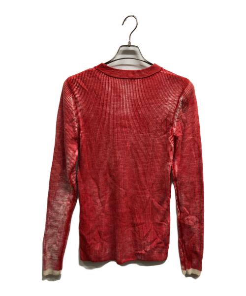 DIESEL（ディーゼル）DIESEL (ディーゼル) Ｋ-AUTULUS－ROUNDニット レッド サイズ:Mの古着・服飾アイテム