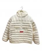 SUPREMEシュプリーム）の古着「Micro Down Half Zip Hooded Pullover/Supremeジャケット」｜ホワイト