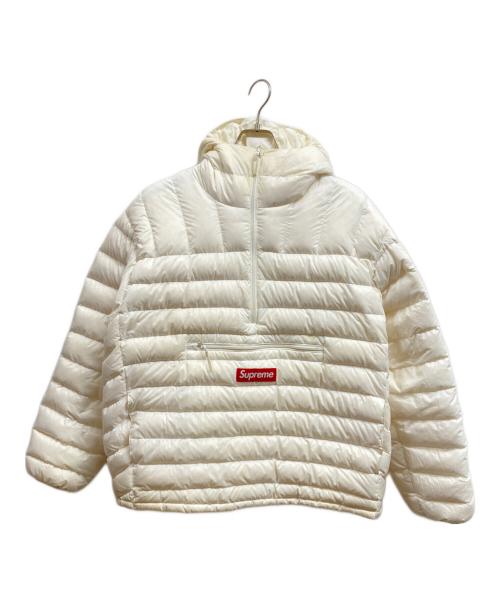 SUPREME（シュプリーム）Supreme (シュプリーム) Micro Down Half Zip Hooded Pullover/Supremeジャケット ホワイト サイズ:Lの古着・服飾アイテム