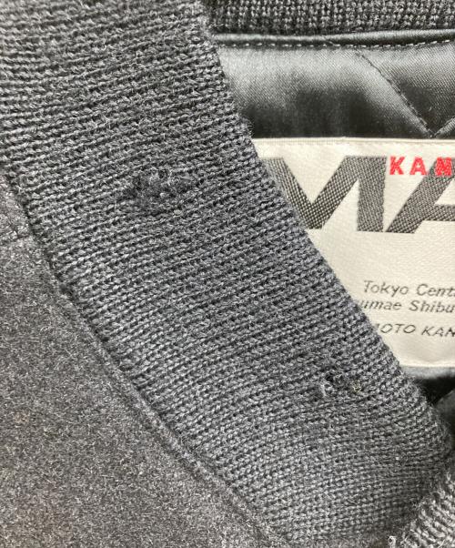 KANSAI YAMAMOTO（カンサイ ヤマモト）KANSAI YAMAMOTO (カンサイ ヤマモト) バック刺繍スタジャン/KANSAI YAMAMOTOジャケット ブラック サイズ:胸囲90 身長170の古着・服飾アイテム