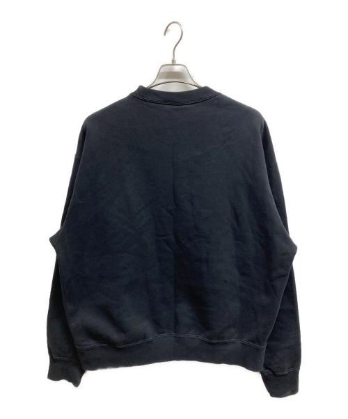 NIKE（ナイキ）NIKE (ナイキ) stussy (ステューシー) Washed NRG Fleece Crewneck/NIKEスウェット/stussyスウェット ブラック サイズ:Mの古着・服飾アイテム