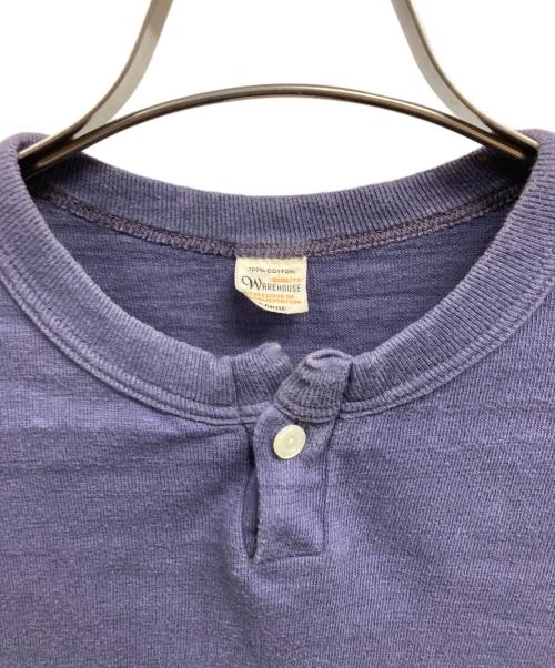 WAREHOUSE（ウエアハウス）WAREHOUSE (ウエアハウス) 1ボタンヘンリーネックTシャツ/WAREHOUSETシャツ ネイビー サイズ:Lの古着・服飾アイテム