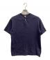 WAREHOUSE（ウエアハウス）の古着「1ボタンヘンリーネックTシャツ/WAREHOUSETシャツ」｜ネイビー