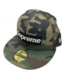 SUPREME×New Era（シュプリーム×ニューエラ）の古着「カモフラージュメッシュキャップ/Supremeキャップ」｜グリーン