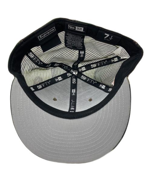 SUPREME（シュプリーム）Supreme (シュプリーム) New Era (ニューエラ) カモフラージュメッシュキャップ/Supremeキャップ グリーンの古着・服飾アイテム