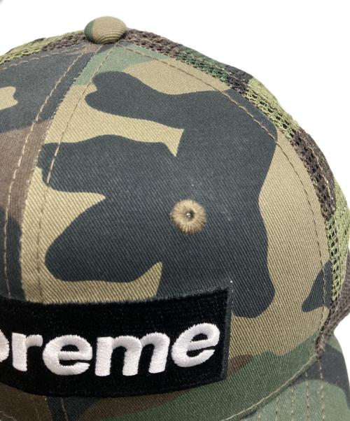 SUPREME（シュプリーム）Supreme (シュプリーム) New Era (ニューエラ) カモフラージュメッシュキャップ/Supremeキャップ グリーンの古着・服飾アイテム