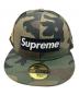 Supreme (シュプリーム) New Era (ニューエラ) カモフラージュメッシュキャップ/Supremeキャップ グリーン：8000円