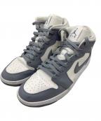 NIKEナイキ）の古着「Air Jordan 1 Mid」｜ホワイト×グレー