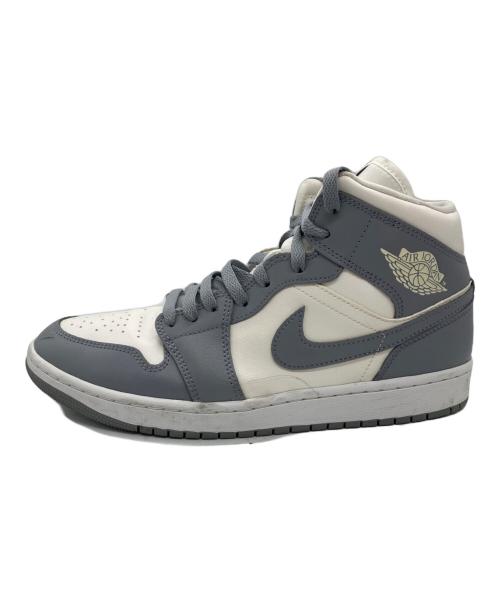 NIKE（ナイキ）NIKE (ナイキ) Air Jordan 1 Mid ホワイト×グレー サイズ:US10.5の古着・服飾アイテム