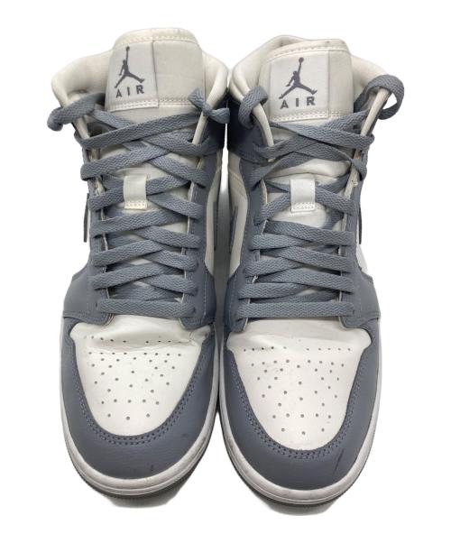 NIKE（ナイキ）NIKE (ナイキ) Air Jordan 1 Mid ホワイト×グレー サイズ:US10.5の古着・服飾アイテム