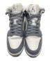 中古・古着 NIKE (ナイキ) Air Jordan 1 Mid ホワイト×グレー サイズ:US10.5：6000円