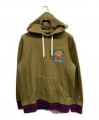 Champion REVERSE WEAVEチャンピオン リバース ウィーブ）の古着「ワッペンパーカー」｜グリーン