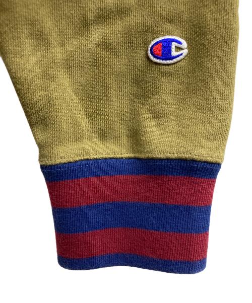 Champion REVERSE WEAVE（チャンピオン リバース ウィーブ）Champion REVERSE WEAVE (チャンピオン リバース ウィーブ) ワッペンパーカー グリーン サイズ:Mの古着・服飾アイテム