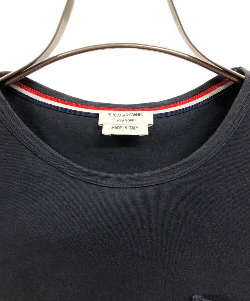 Thom Browne（トムブラウン）Thom Browne (トムブラウン) ジャージー ポケット Tシャツ/Thom BrowneTシャツ ネイビー サイズ:1の古着・服飾アイテム