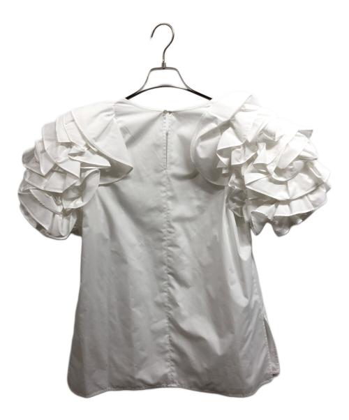 CADUNE（カデュネ）CADUNE (カデュネ) ボリュームスリーブブラウス ホワイト サイズ:38の古着・服飾アイテム