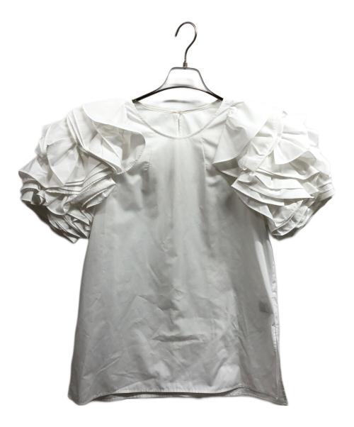 CADUNE（カデュネ）CADUNE (カデュネ) ボリュームスリーブブラウス/CADUNEブラウス ホワイト サイズ:36の古着・服飾アイテム