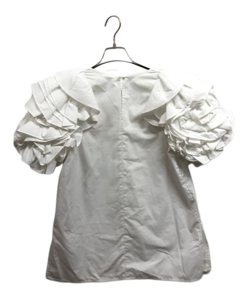 CADUNE（カデュネ）CADUNE (カデュネ) ボリュームスリーブブラウス/CADUNEブラウス ホワイト サイズ:36の古着・服飾アイテム