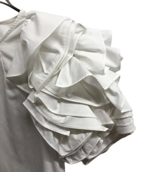 CADUNE（カデュネ）CADUNE (カデュネ) ボリュームスリーブブラウス/CADUNEブラウス ホワイト サイズ:36の古着・服飾アイテム