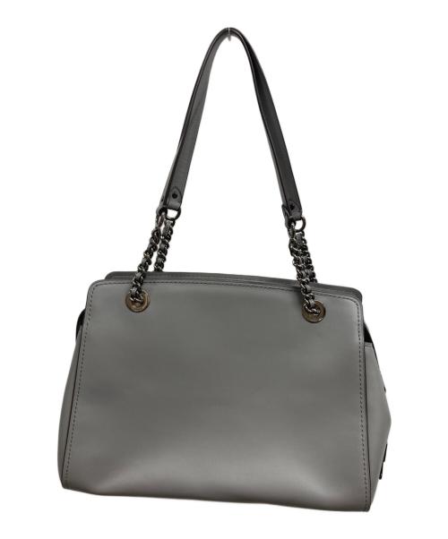 COACH（コーチ）COACH (コーチ) イーディーターン ロック レザーチェーントート バッグ グレーの古着・服飾アイテム