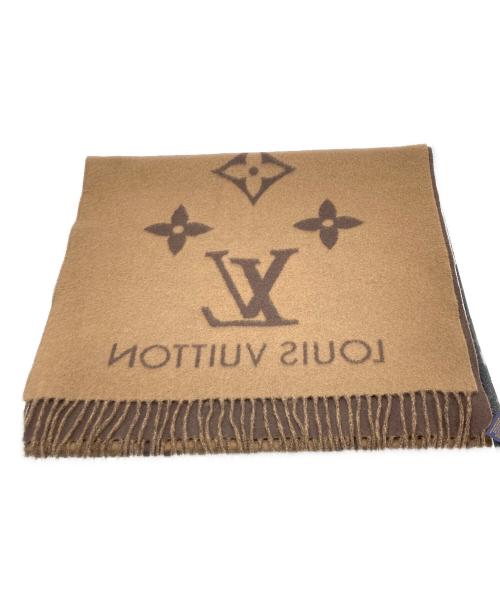 LOUIS VUITTON（ルイ ヴィトン）LOUIS VUITTON (ルイ ヴィトン) カシミヤマフラー　エシャルプ レイキャビック ブラウン サイズ:170cm×45cmの古着・服飾アイテム