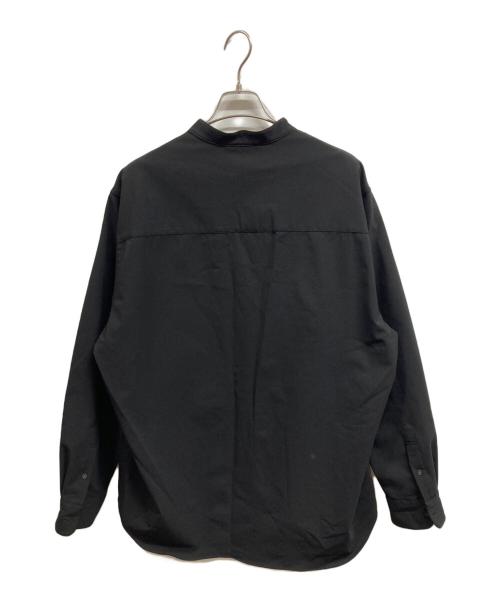 green label relaxing（グリーンレーベルリラクシング）green label relaxing (グリーンレーベルリラクシング) FREELITCH ボックス バンドカラー シャツ/green label relaxingシャツ ブラック サイズ:XLの古着・服飾アイテム