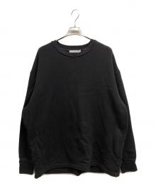 Acne studios（アクネ ストゥディオズ）の古着「Fin Circle Logo Crew Sweat/ACNE STUDIOSスウェット」｜ブラック