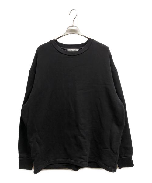Acne studios（アクネ ストゥディオズ）ACNE STUDIOS (アクネ ストゥディオズ) Fin Circle Logo Crew Sweat/ACNE STUDIOSスウェット ブラック サイズ:XLの古着・服飾アイテム