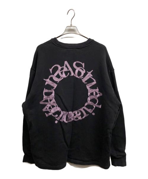 Acne studios（アクネ ストゥディオズ）ACNE STUDIOS (アクネ ストゥディオズ) Fin Circle Logo Crew Sweat/ACNE STUDIOSスウェット ブラック サイズ:XLの古着・服飾アイテム
