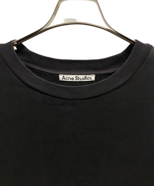 Acne studios（アクネ ストゥディオズ）ACNE STUDIOS (アクネ ストゥディオズ) Fin Circle Logo Crew Sweat/ACNE STUDIOSスウェット ブラック サイズ:XLの古着・服飾アイテム