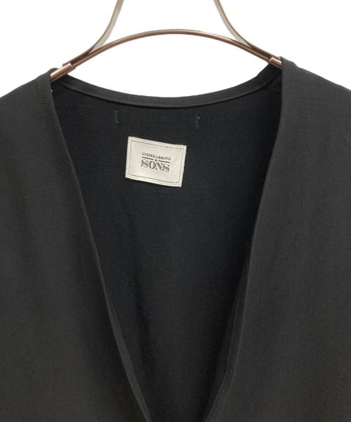 UNITED ARROWS & SONS（ユナイテッドアローズ＆サンズ）UNITED ARROWS & SONS (ユナイテッドアローズ＆サンズ) Ⅰ D/SL V CARDIGAN/UNITED ARROWS & SONSカーディガン ブラック サイズ:Sの古着・服飾アイテム