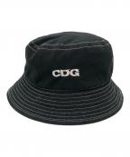 CDG×NEWHATTANシーディージー×ニューハッタン）の古着「バケットハット/CDGハット」｜ブラック