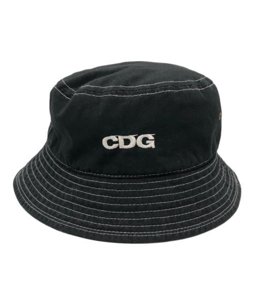 CDG（シーディージー）CDG (シーディージー) NEWHATTAN (ニューハッタン) バケットハット/CDGハット ブラックの古着・服飾アイテム